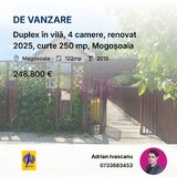 Duplex in vila, 4 camere, renovat 2025, curte 250 mp, Mogosoaia